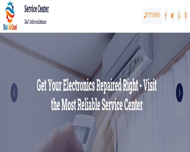 Dial Air Cool - Website project by The SoftSys Lucknow