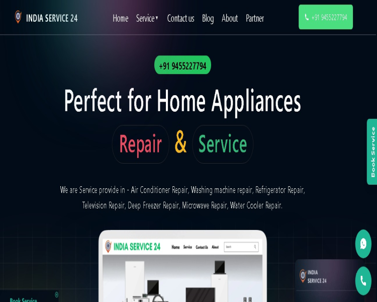 INDIA SERVICE 24 - Software project by The SoftSys Lucknow