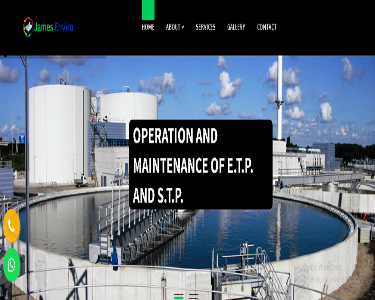 James Enviro - Website project by The SoftSys Lucknow