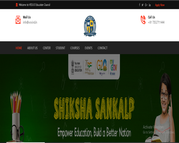 VEEJUS Education Council - Software project by The SoftSys Lucknow